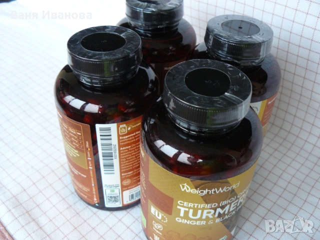 Био куркума с джинджифил и черен пипер, снимка 4 - Хранителни добавки - 54164025