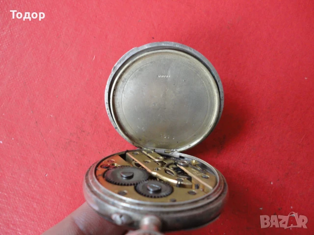 Сребърен джобен часовник 2, снимка 7 - Джобни - 50459604