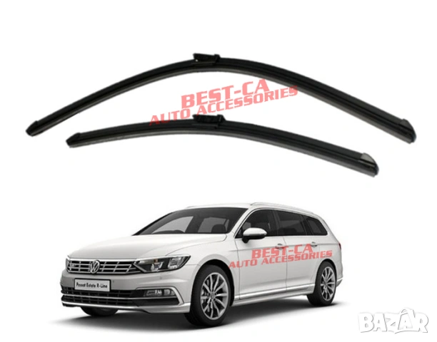 Комплект чистачки за предно стъкло 65+48 cm. подходящи за Volkswagen Passat B8 B8.5 (2014-2023)