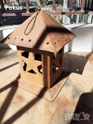 Фенер за свещ кандило лампа, снимка 2 - Антикварни и старинни предмети - 53771799