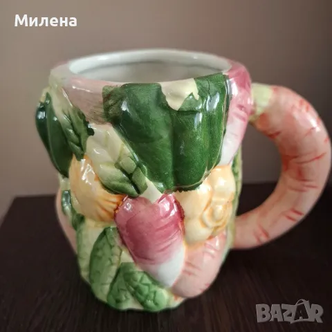 Декоративна чашка със зеленчуци, снимка 6 - Декорация за дома - 50184064