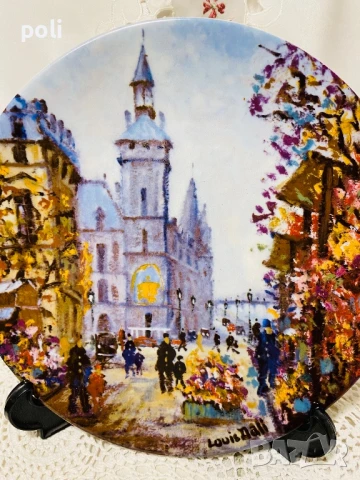 порцеланова чиния за стена , снимка 2 - Декорация за дома - 51096201