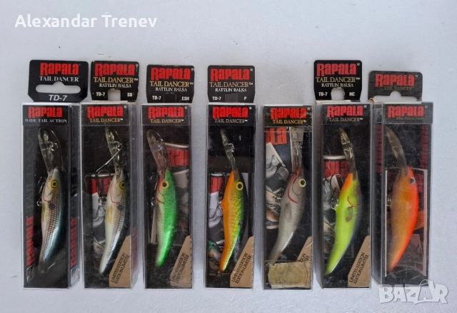 Воблери Rapala TD и TDD, снимка 2 - Такъми - 51503736