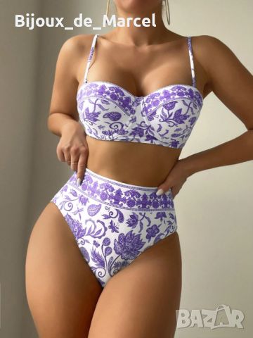 Бански Lungra Purple - S M L XL размери, снимка 1 - Бански костюми - 45646891