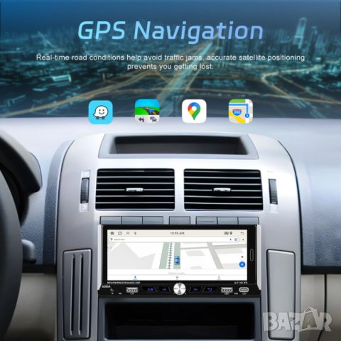 Мултимедия, плеър, с Андроид, единичен дин, навигация, за кола, парктроник, автомобил, Android 1 DIN, снимка 12 - Аксесоари и консумативи - 46449231