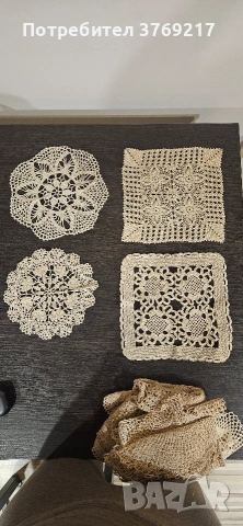 плетени покривки/подложки, снимка 8 - Декорация за дома - 53307789