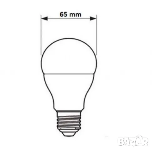 LED крушка V-TAC E27 10 Samsung chip 10 броя в пакет !, снимка 2 - Крушки - 48926729