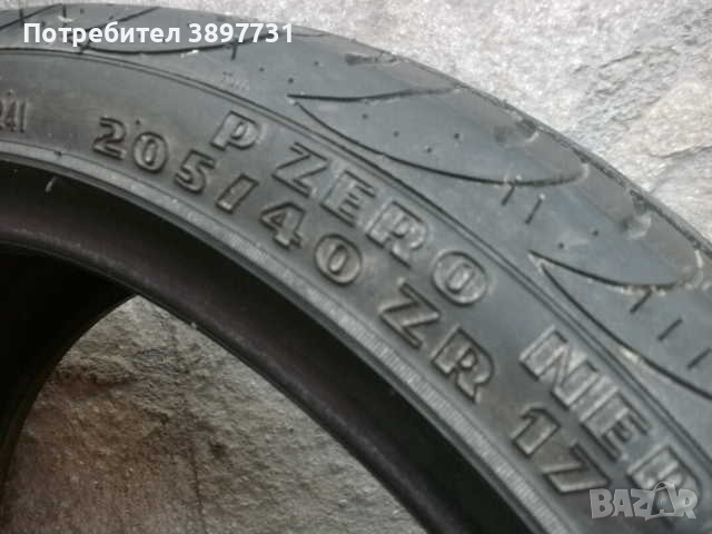 205 40 17 цола 2 бр летни гуми Pirelli P Zero Nero , снимка 6 - Гуми и джанти - 44941165