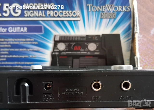 KORG AX5G TONE WORKS Моделинг сигнал процесор за китара, снимка 6 - Китари - 53810169