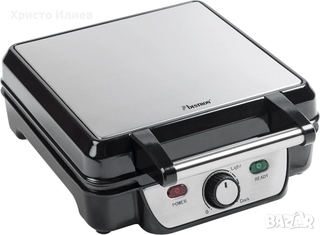 Гофретник Bestron 1100W голям за 4 гофрети, снимка 5 - Гофретници - 53507693