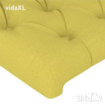 vidaXL Горни табли за легло, 2 бр, зелена, 72x7x78/88 см, плат(SKU:346347), снимка 4 - Спални и легла - 49533755