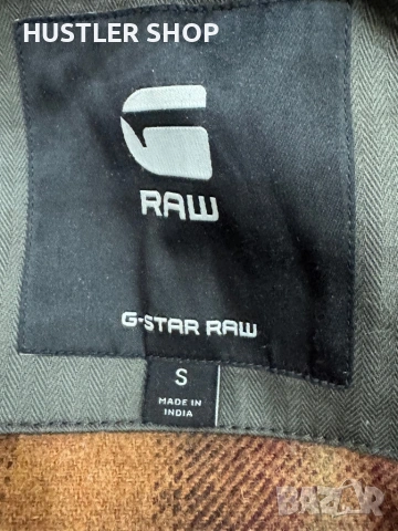 Мъжко яке от естествена кожа G-STAR RAW. Размер S, снимка 11 - Якета - 53933195