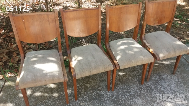 дървени масивни столове за трапезария масивен орех , снимка 2 - Антикварни и старинни предмети - 52923718