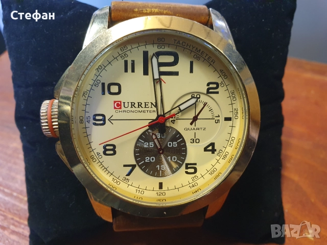 Мъжки ръчен часовник CURREN 8182B В перфектно техническо и много добро визуално състояние., снимка 2 - Мъжки - 51960129