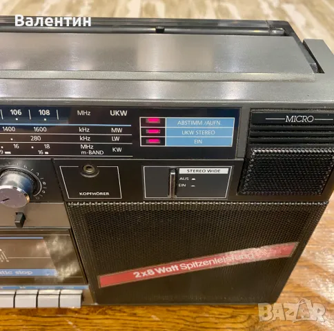 Касетофон TELEFUNKEN RC 760 + manual, снимка 2 - Радиокасетофони, транзистори - 47809102