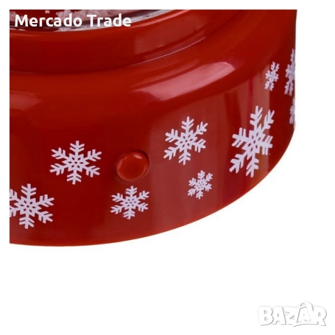 Коледна музикална снежна топка Mercado Trade, Дядо Коледа, 18см., снимка 5 - Декорация за дома - 52215359