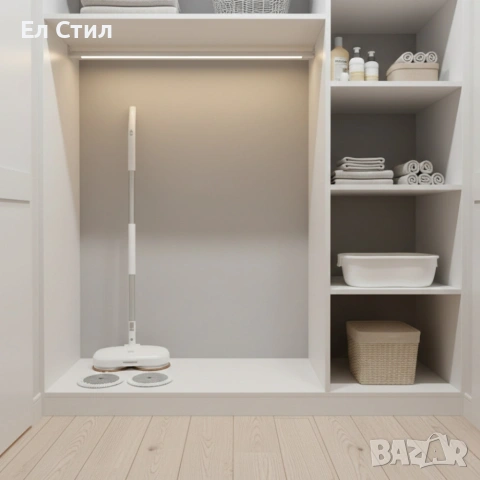 Електрически моп със спрей и центрофуга – за бързо и ефективно почистване, снимка 6 - Парочистачки и Водоструйки - 53567275