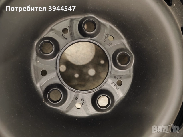 4 стоманени джанти БМВ 3 E46 E90 F30 5x120 7JX16 ET31, снимка 2 - Гуми и джанти - 52063756