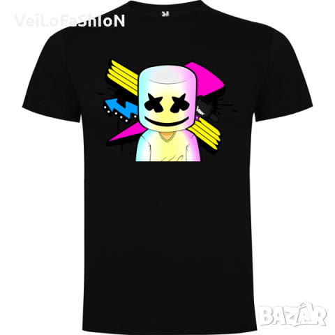 Нова мъжка тениска с Маршмело (Marshmello) - Американски музикант и DJ, снимка 1 - Тениски - 44990993