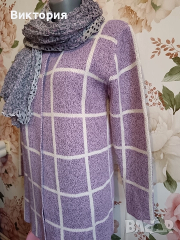 лилава жилетка +шал, снимка 3 - Жилетки - 52901855