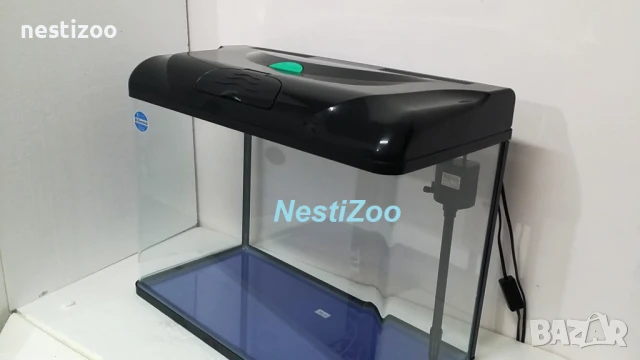 Панорамен Аквариум 45 литра-КОМПЛЕКТ, снимка 3 - Аквариуми - 50993551