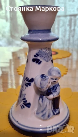 Нов красив свещник в синьо, снимка 3 - Статуетки - 50629898