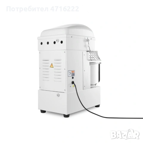 Професионална тестомесачка – 20 литра, 1,1 kW, с две скорости и капацитет до 13 кг тесто, снимка 5 - Обзавеждане на кухня - 53242678