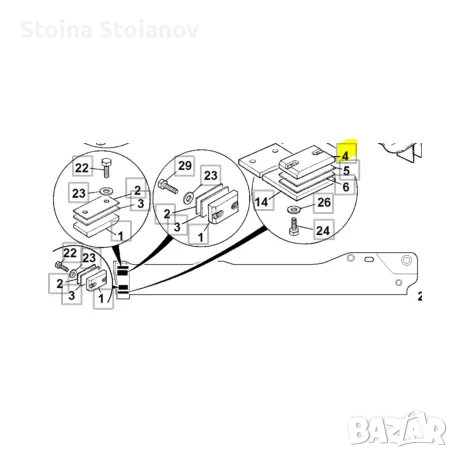 160/00991 Плъзгач стрела 331/59796 JCB 3CX 4CX Loadall 527-58, 530, 532, 533-105, 535-140, 535-95, , снимка 2 - Селскостопанска техника - 47408955