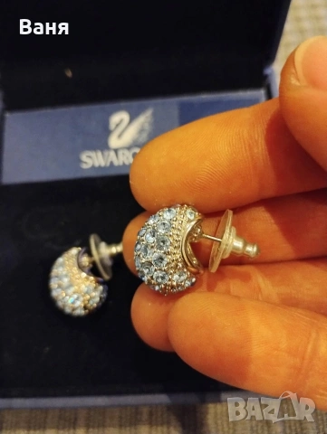 оригинални обеци Swarovski , снимка 4 - Обеци - 53579247