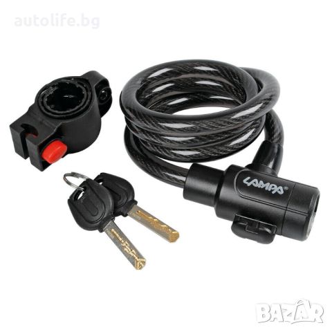 Заключваща кабелна връзка за мотор, велосипед и др. Ø 12 мм - 100 см LAMPA, снимка 1 - Аксесоари и консумативи - 45748959