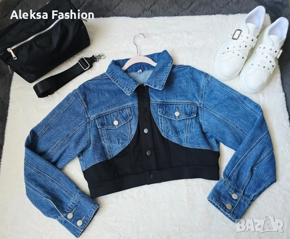 Дамско дънково яке по модел на Mugler , снимка 13 - Якета - 49677988