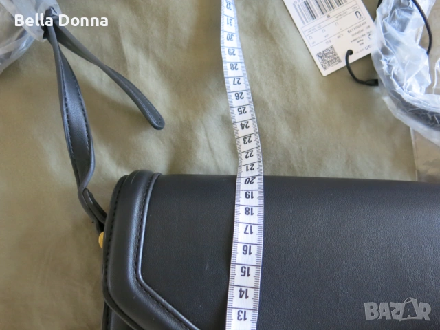 Дамска чанта през рамо Mango Envy, черен цвят, снимка 17 - Чанти - 53603901