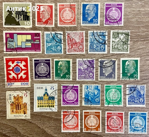 Пощенски марки на ГДР, снимка 2 - Филателия - 53498170