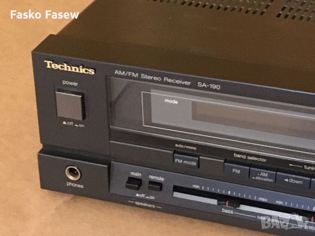 Technics SA-190, снимка 2 - Ресийвъри, усилватели, смесителни пултове - 45570076