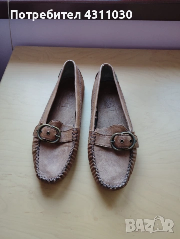 Кожени мокасини Есприт 40 номер, снимка 2 - Дамски ежедневни обувки - 53383504