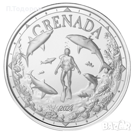 1 oz Сребро Източни Кариби - Гренада 2024, снимка 1