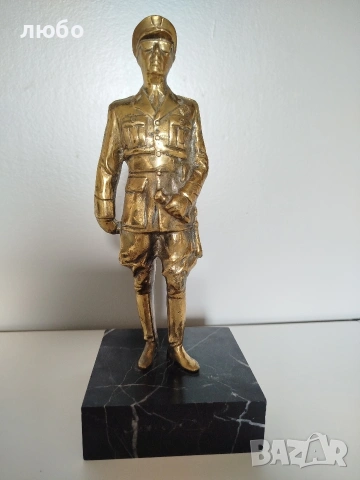 БРОНЗОВА СТАТУЯ-СКЛУПТУРА ФРАНКО , снимка 3 - Антикварни и старинни предмети - 53960063