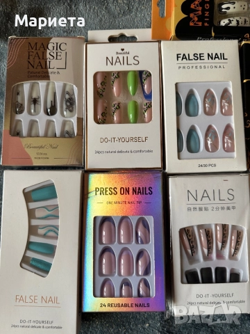 Изкуствени нокти , снимка 3 - Продукти за маникюр - 52652501