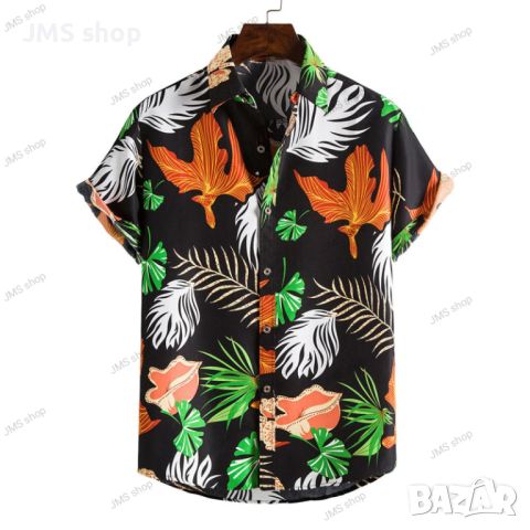 Мъжка флорална риза Ditsy, 10цвята , снимка 5 - Ризи - 45493074