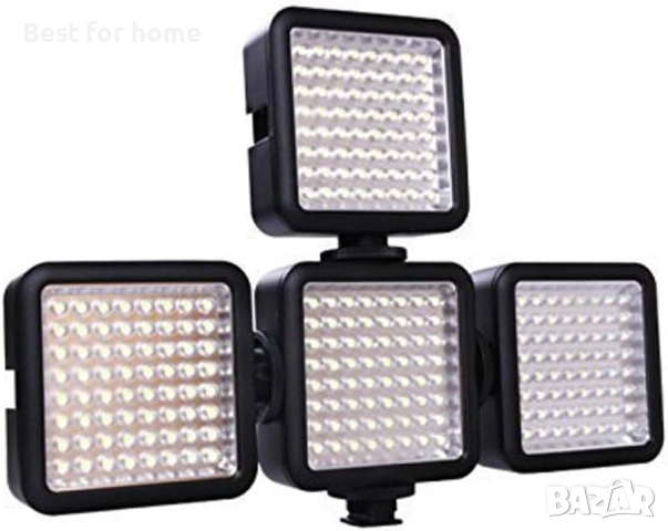 GODOX LED64 Преносима и димируема LED видео лампа за постоянно осветление на камера, снимка 3 - Светкавици, студийно осветление - 51511706