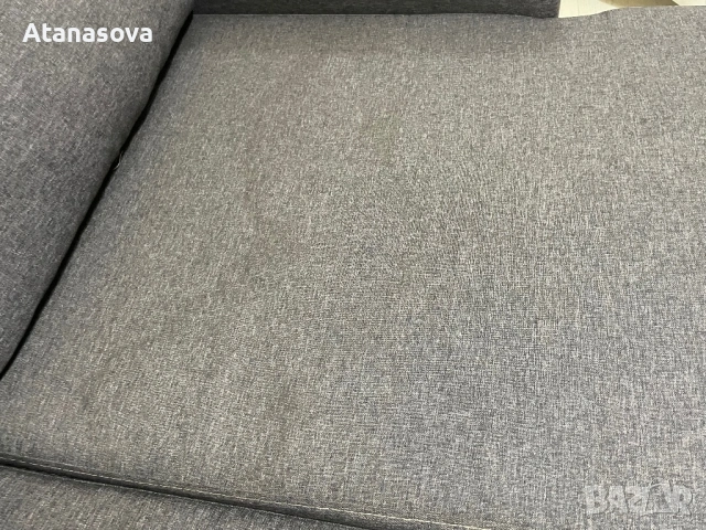 Разтегателен ъглов диван с функция за сън сив, снимка 8 - Дивани и мека мебел - 53025222