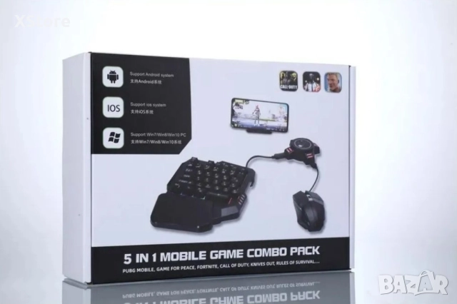 Геймърска мишка и клавиатура за телефон, смартфон, таблет, снимка 5 - Клавиатури и мишки - 52568619