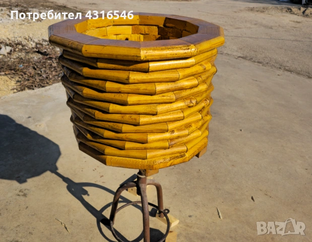 Дървени кашпи