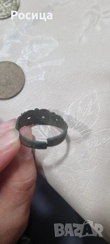 Стар годежен  пръстен с надпис " Бъди ми вярна", снимка 4 - Антикварни и старинни предмети - 53935690