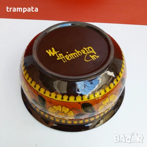 НАЙ ДОБРАТА ОФЕРТА Уникална ръчно изработена керамични купа WA. Weimberg, снимка 5 - Антикварни и старинни предмети - 54294372