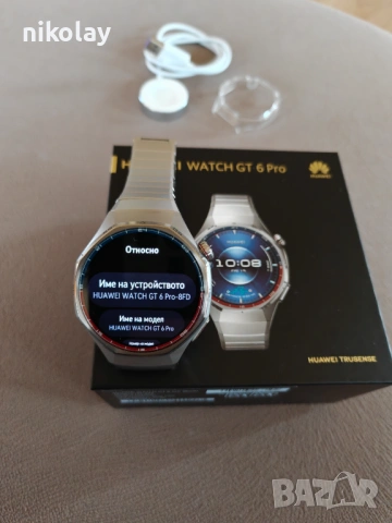 Huawei Watch GT 6 Pro Titanium в гаранция от Yettel, снимка 4 - Смарт часовници - 53934118