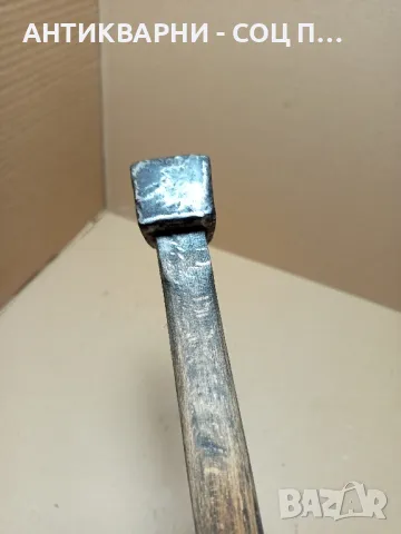 Стара Ръчно Кована Ловно Рибарска Брадвичка Номер 3. Тегло 0.650кг., снимка 8 - Антикварни и старинни предмети - 50436395