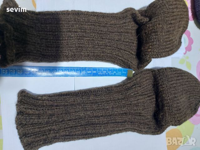Мъжки вълнени чорапи и терлици ръчна изработка , снимка 6 - Мъжки чорапи - 45898043