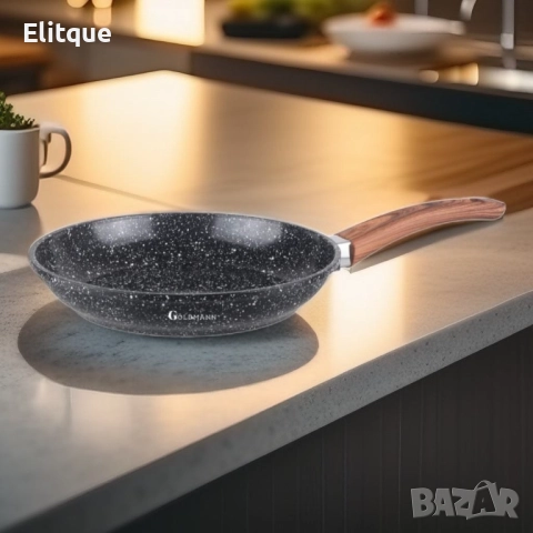 Тиган Goldmann GM-0420, 20/24/28см., Лят алуминий, Керам. покр., Индукция