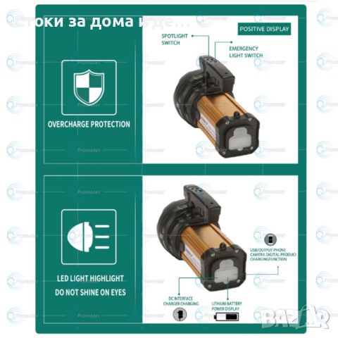 ✨МОЩЕН ДАЛЕКОБОЕН ФЕНЕР ФЕНЕР AT-238, снимка 6 - Къмпинг осветление - 45840155